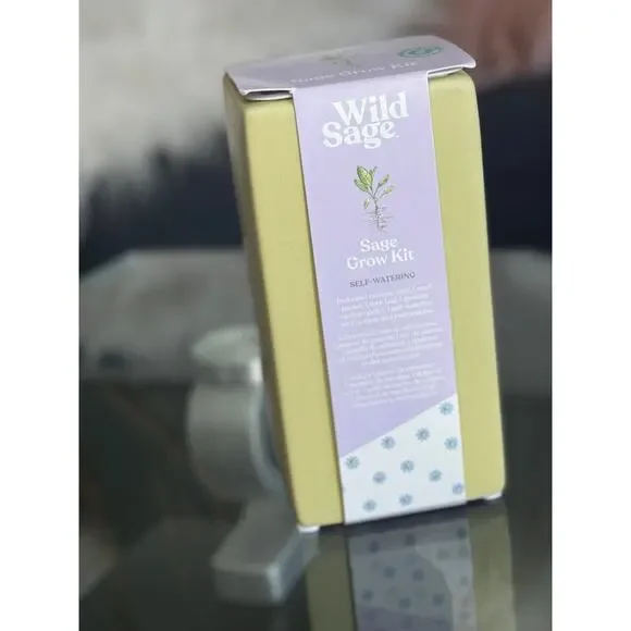 Organic Sage Grow Kit Self-Watering Ceramic vase - Picture 5 of 5